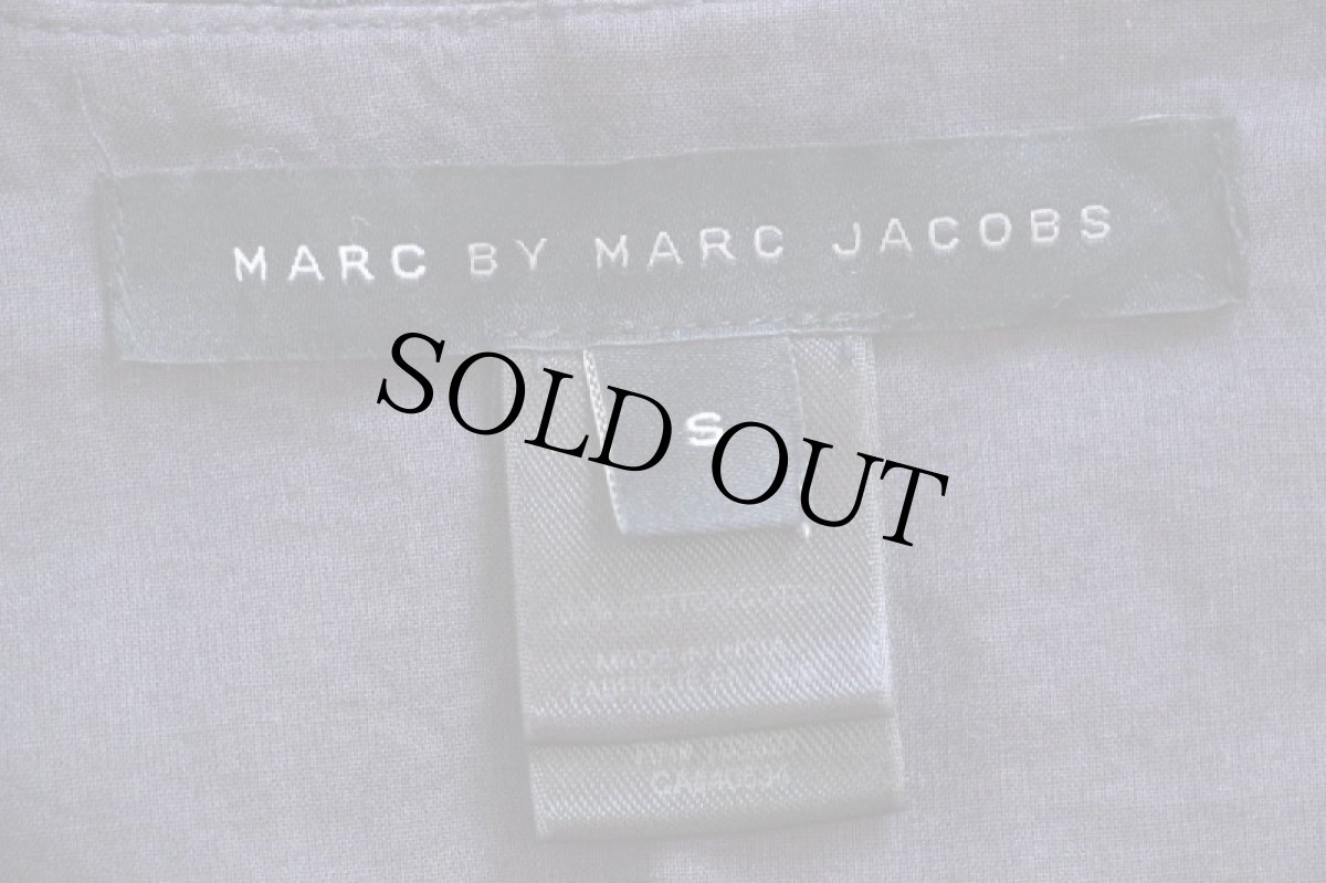 画像4: MARC BY MARC JACOBS マーク ジェイコブス カットワーク刺繍 フリル コットン 半袖 ワンピース ネイビー S (4)