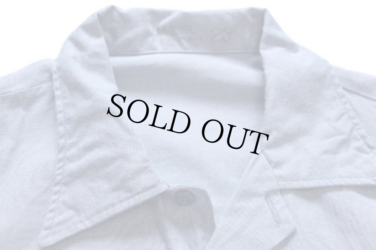 画像3: 90s 米軍 U.S.NAVY ユーティリティ コットン シャンブレーシャツ M (3)