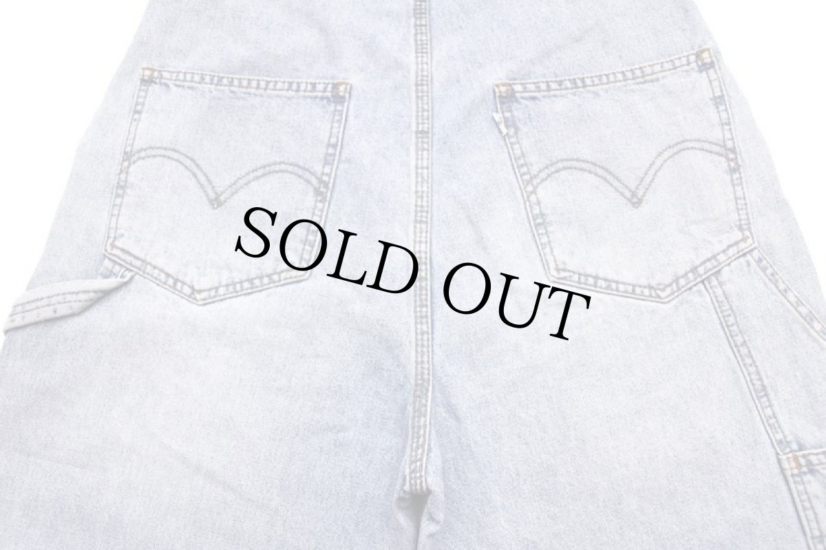 画像7: 90s Levi'sリーバイス デニム オーバーオール M★ユーロ (7)