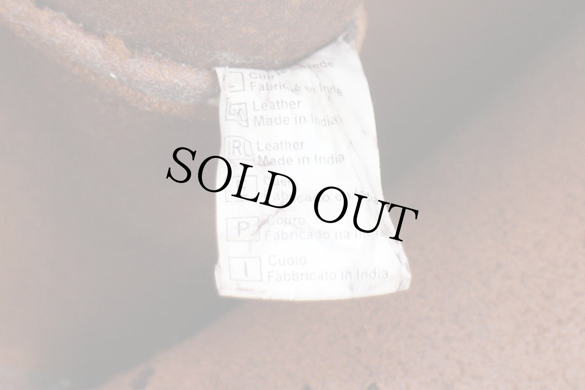 画像7: MORGAN パンチング レザー ハンドバッグ ダークブラウン (7)