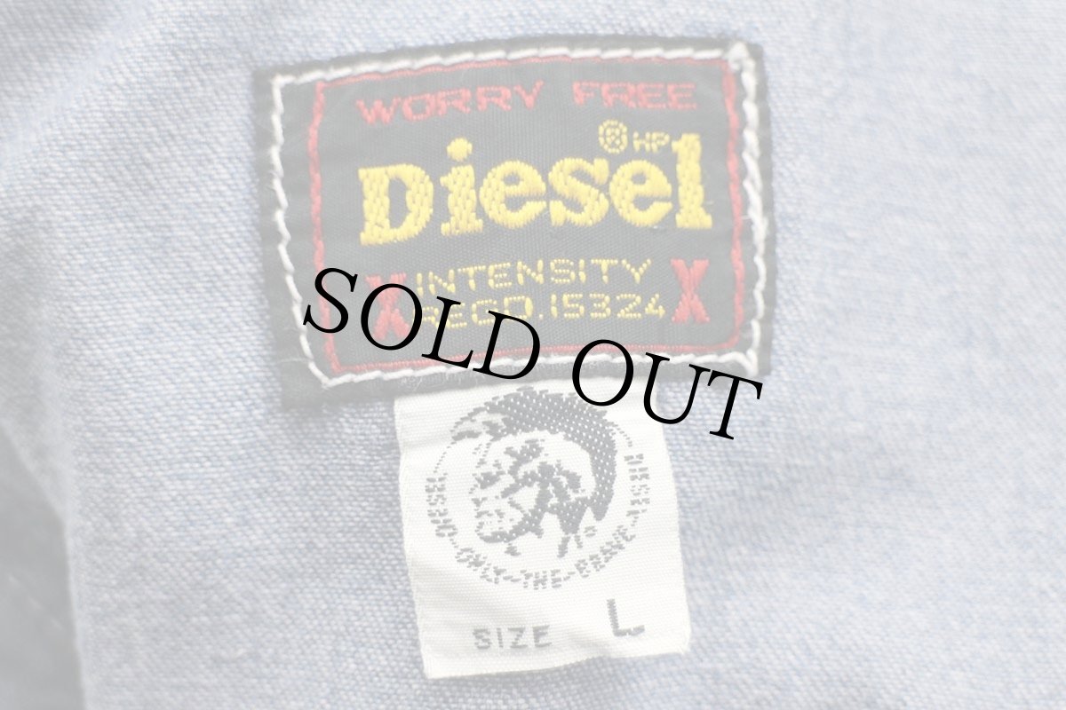 画像4: イタリア製 Dieselディーゼル ダンガリー ワークシャツ L (4)