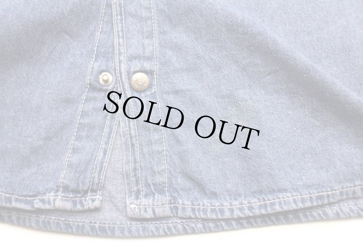 画像7: イタリア製 Dieselディーゼル ダンガリー ワークシャツ L (7)