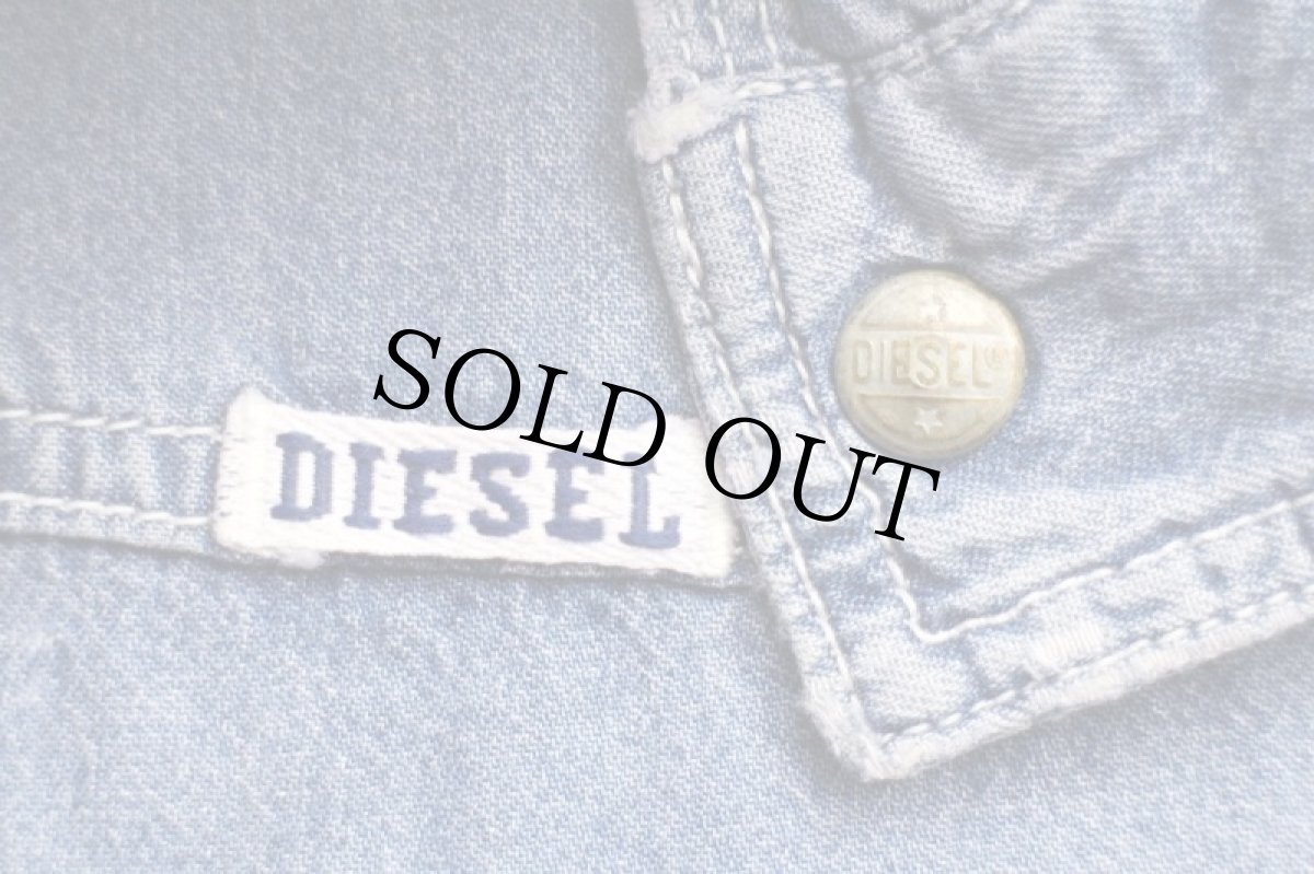 画像5: イタリア製 Dieselディーゼル ダンガリー ワークシャツ L (5)