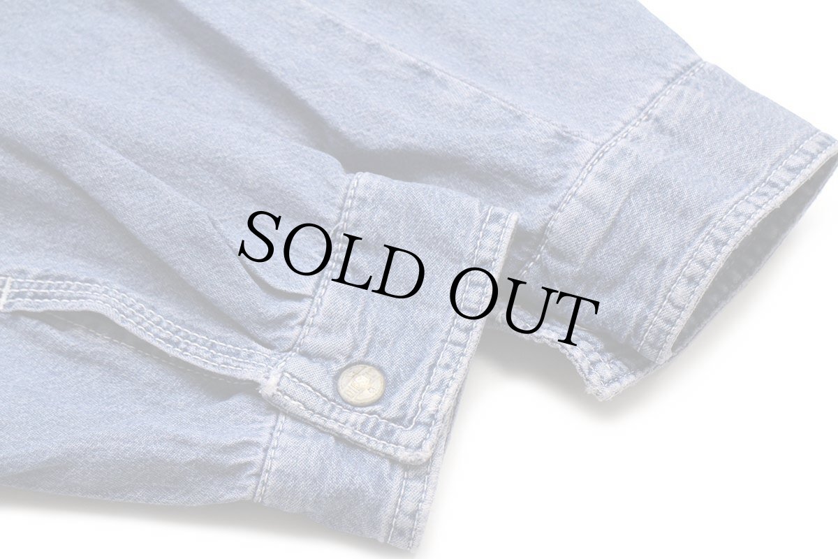 画像8: イタリア製 Dieselディーゼル ダンガリー ワークシャツ L (8)