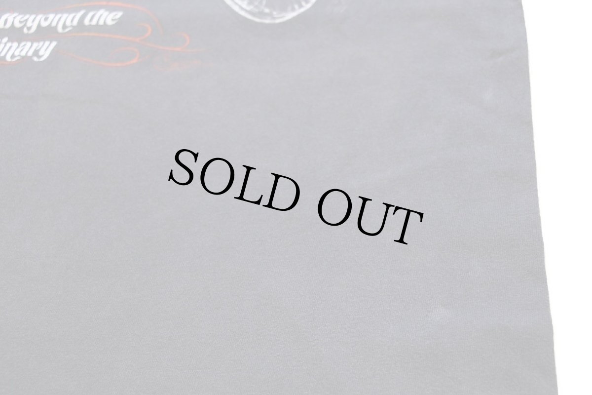 画像7: 80s HARLEY-DAVIDSON ハーレー ダビッドソン FLAGSTAFF ARIZONA 両面プリント コットンTシャツ 黒 フェード (7)