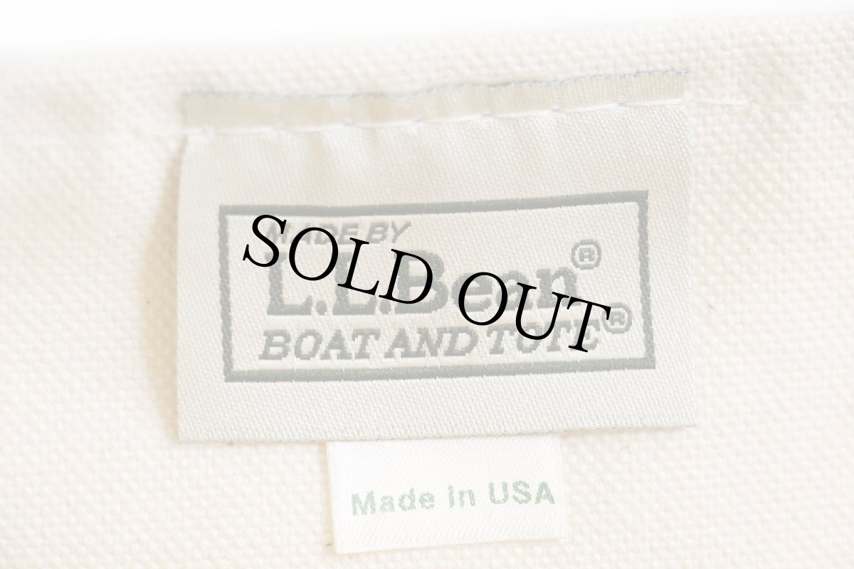 画像3: 00s USA製 L.L.Bean BOAT AND TOTE Spa SILVERADO 刺繍 キャンバス トートバッグ 黒 M★ミディアム  (3)