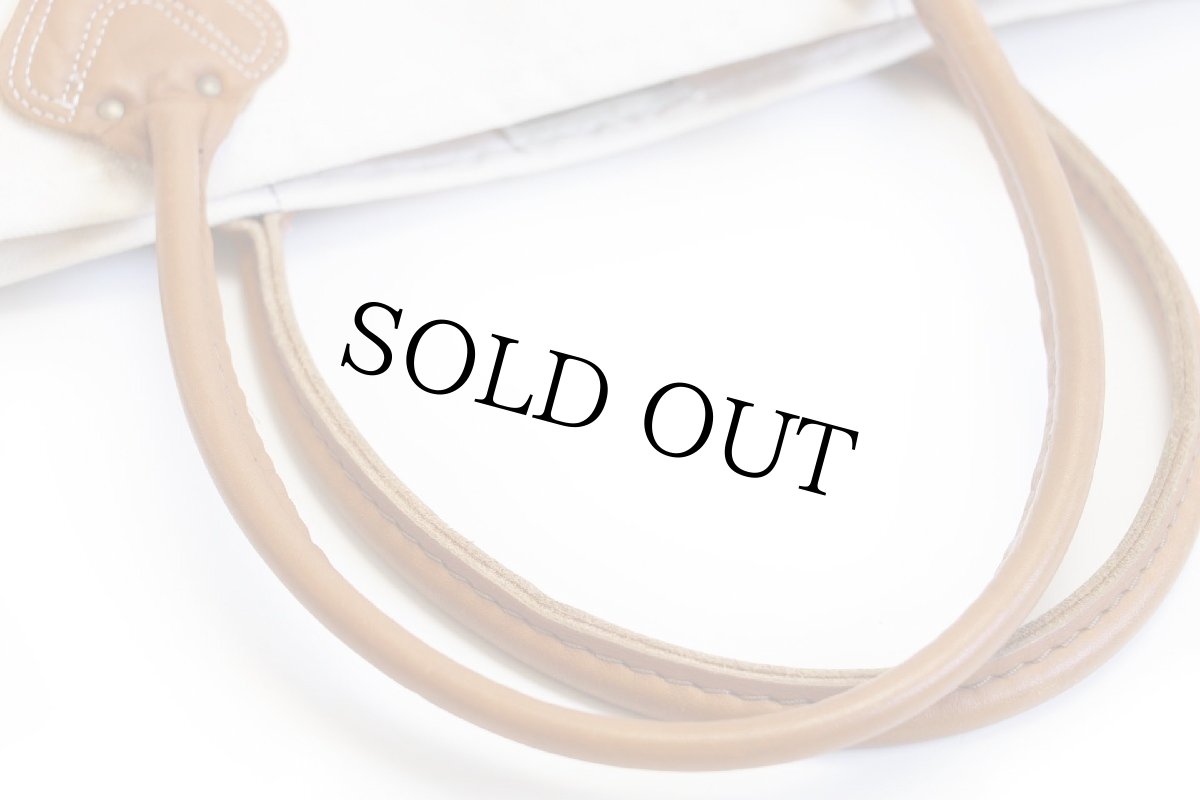 画像7: USA製 L.L.Bean BOAT AND TOTE W 刺繍 レザーハンドル キャンバス トートバッグ 紺 M★ミディアム (7)