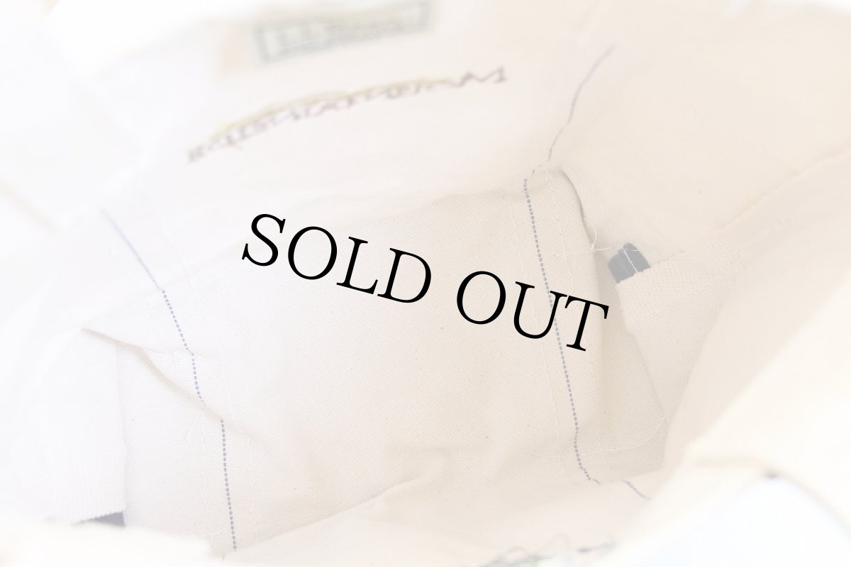 画像6: USA製 L.L.Bean BOAT AND TOTE Foundation House Portland,ME MOUNTAINSIDE刺繍 ロングハンドル キャンバス トートバッグ 紺 S★スモール (6)