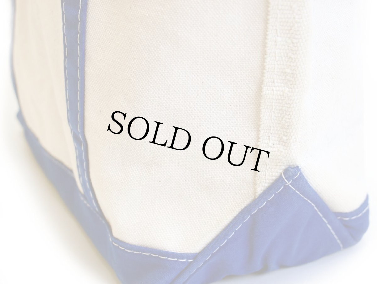 画像6: USA製 L.L.Bean BOAT AND TOTE Allie 刺繍 キャンバス トートバッグ 青 M★ミディアム (6)