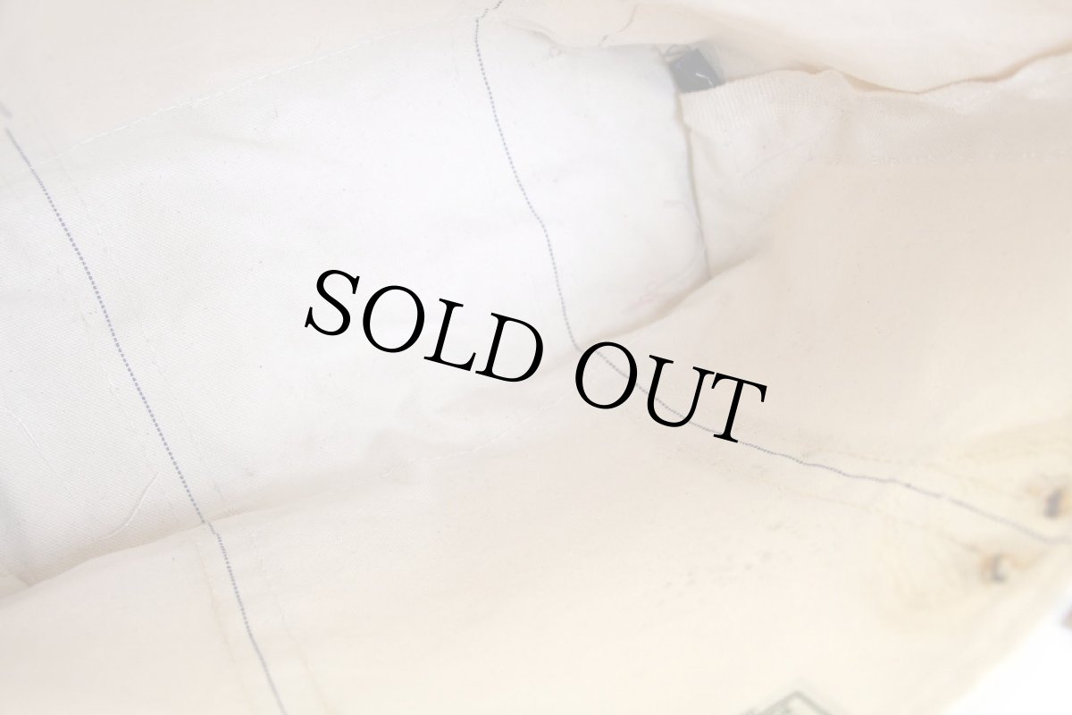 画像4: USA製 L.L.Bean BOAT AND TOTE W 刺繍 レザーハンドル キャンバス トートバッグ 紺 M★ミディアム (4)