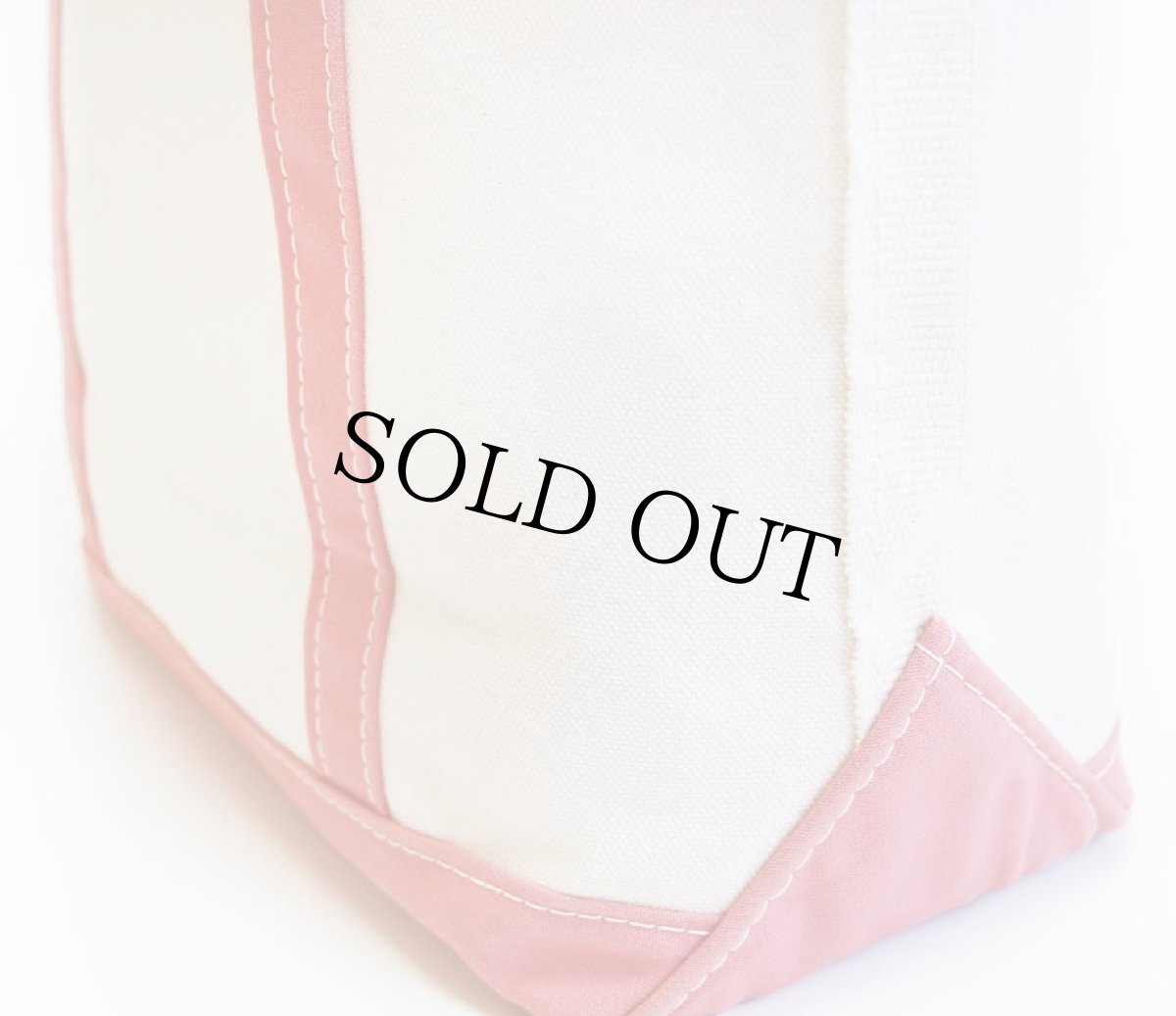 画像6: USA製 L.L.Bean BOAT AND TOTE キャンバス トートバッグ ピンク M★ミディアム (6)