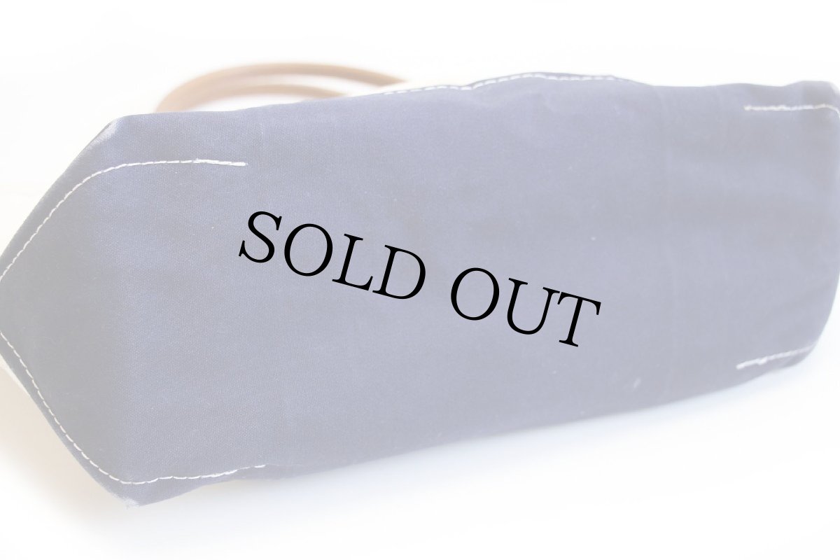 画像5: USA製 L.L.Bean BOAT AND TOTE W 刺繍 レザーハンドル キャンバス トートバッグ 紺 M★ミディアム (5)