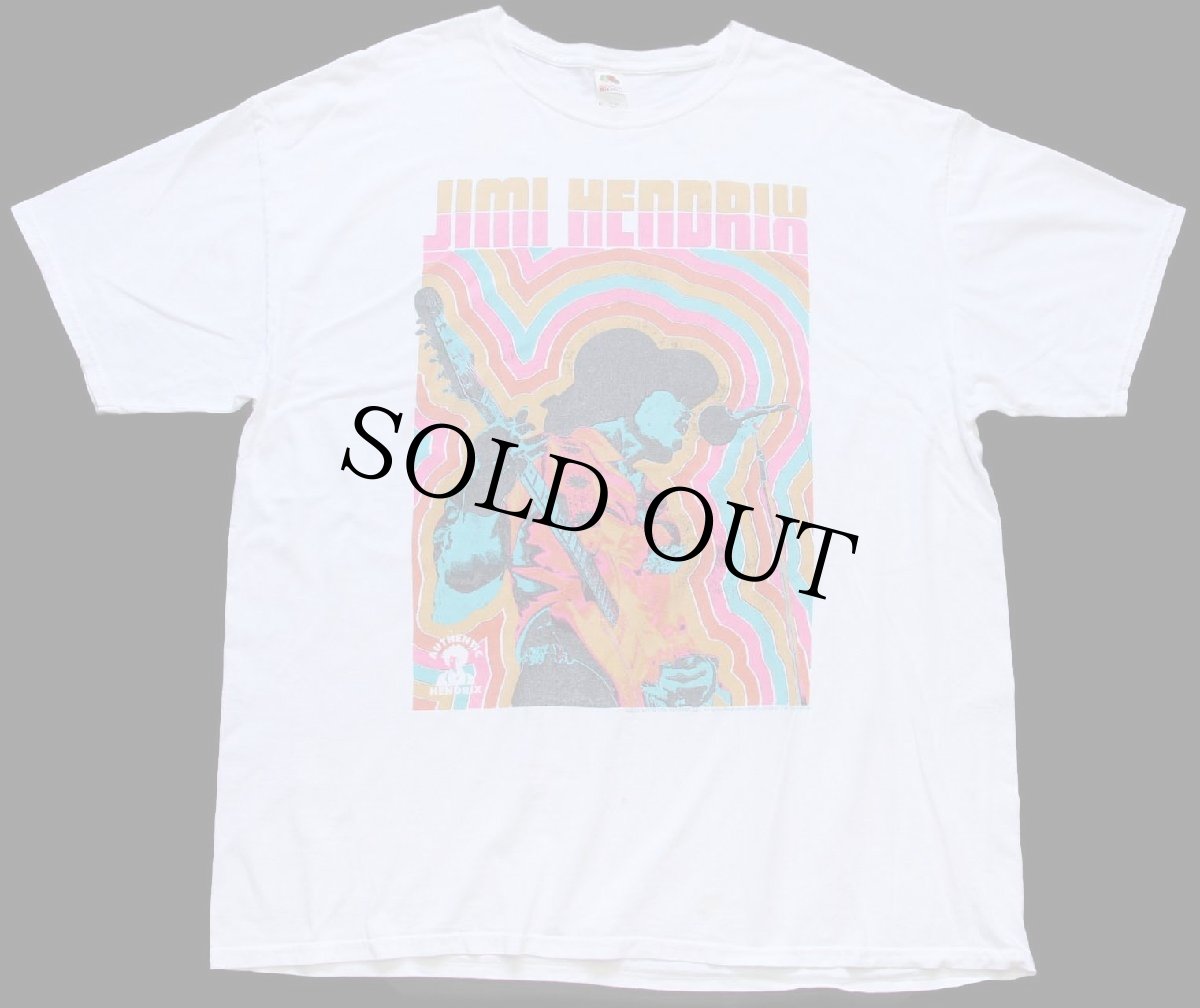 画像2: JIMI HENDRIX ジミ ヘンドリックス コットンTシャツ 白 XL (2)