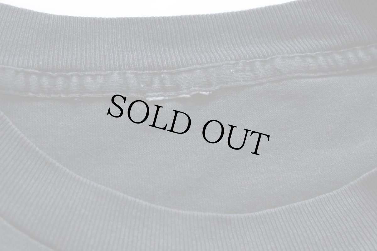 画像4: 90s ひまわり アート 発泡プリント リベット付き コットンTシャツ 黒 (4)