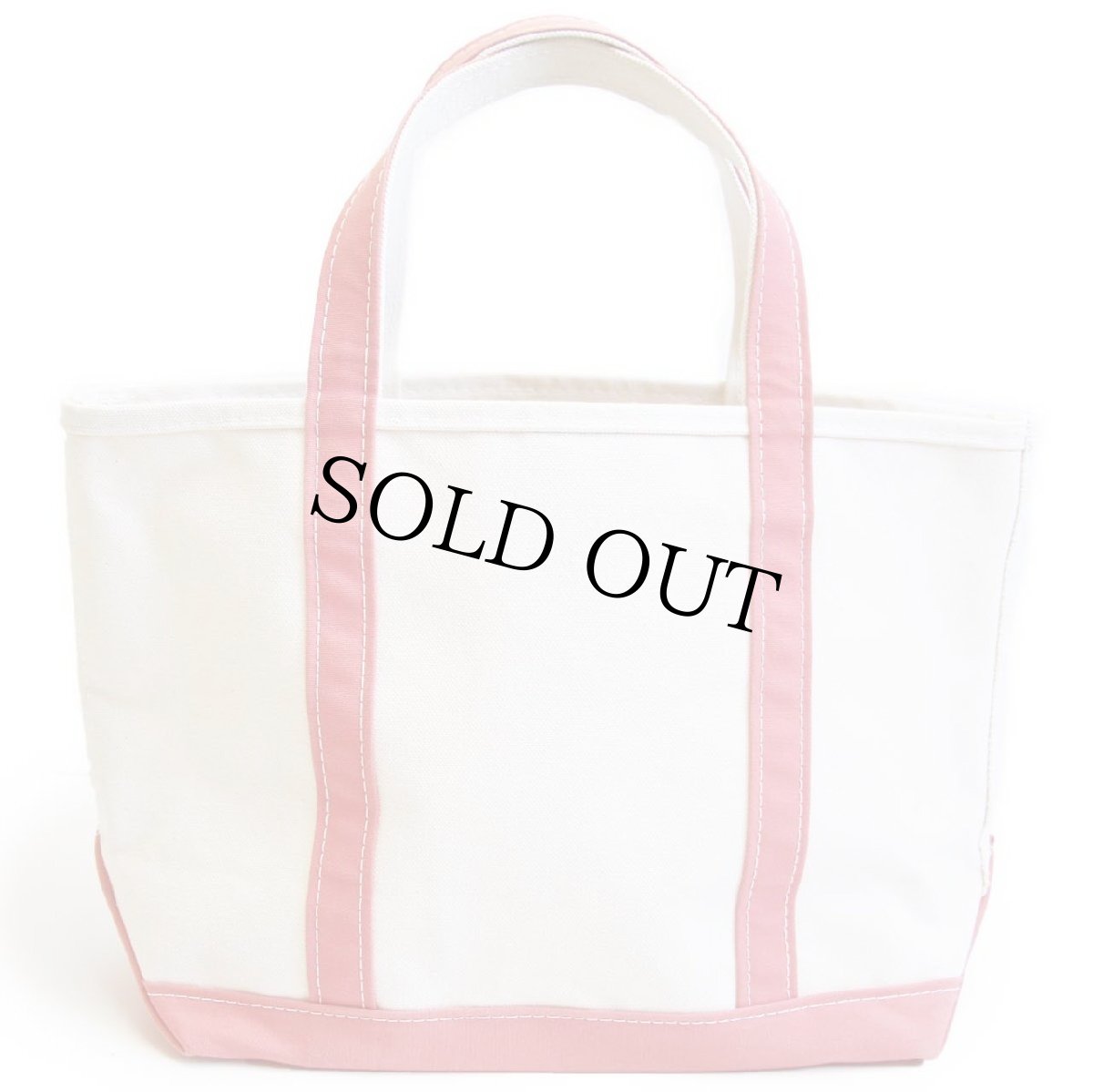画像2: USA製 L.L.Bean BOAT AND TOTE キャンバス トートバッグ ピンク M★ミディアム (2)
