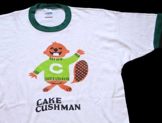 80s USA製 Championチャンピオン USAFA コットン リンガーT