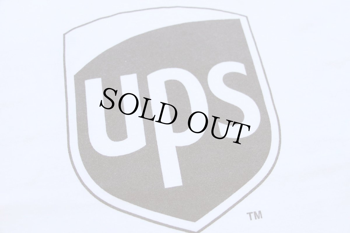 画像4: 00s UPS ビッグロゴ コットンTシャツ 白 XXL★特大 (4)