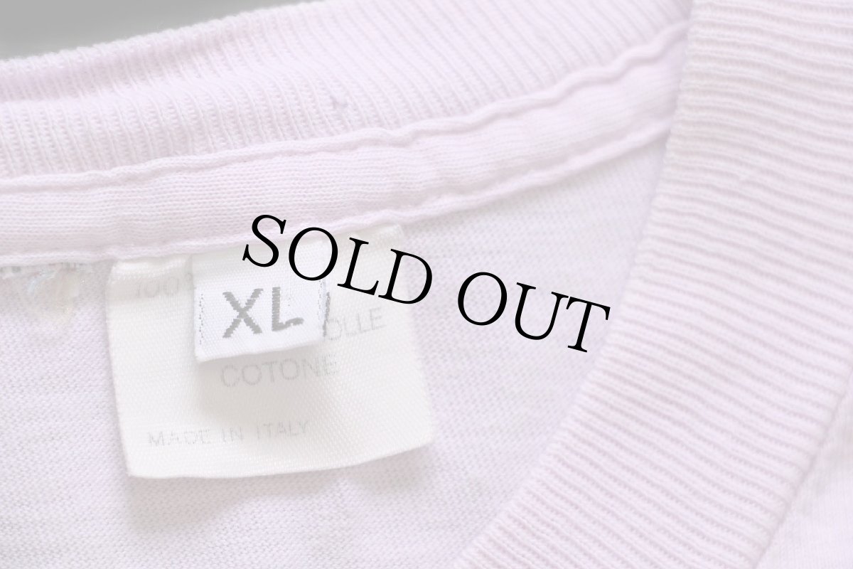 画像5: 90s イタリア製 Levi'sリーバイス ロゴ コットンTシャツ 薄紫 XL★ユーロ (5)