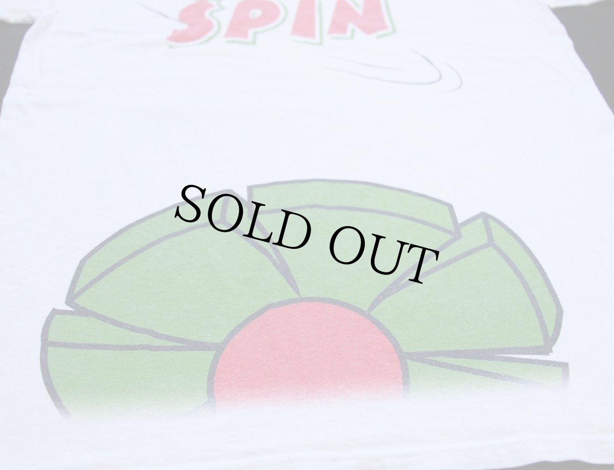 画像4: 90s USA製 WARNER BROS LOONEY TUNES マービン ザ マーシャン TAIL SPIN 両面プリント コットンTシャツ 白 M (4)