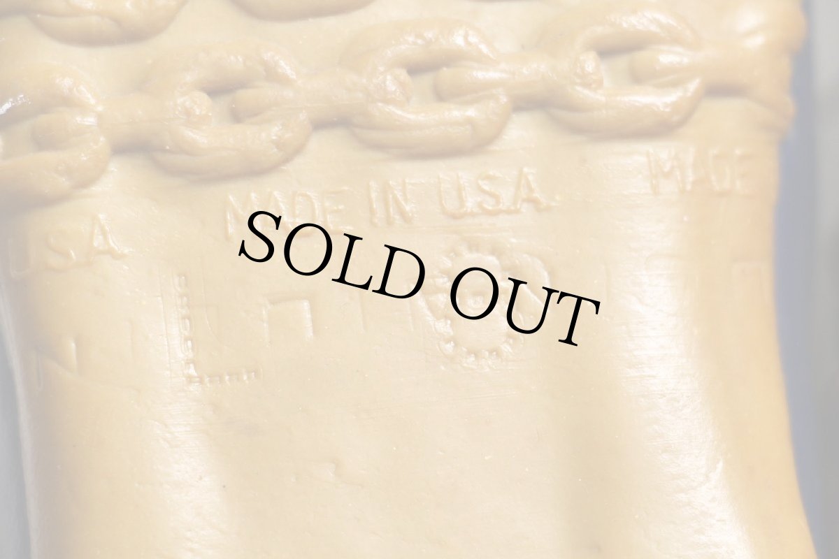 画像5: 80s USA製 L.L.Bean メインハンティング 3ホール ビーンブーツ ガムシューズ タン×ネイビー (5)