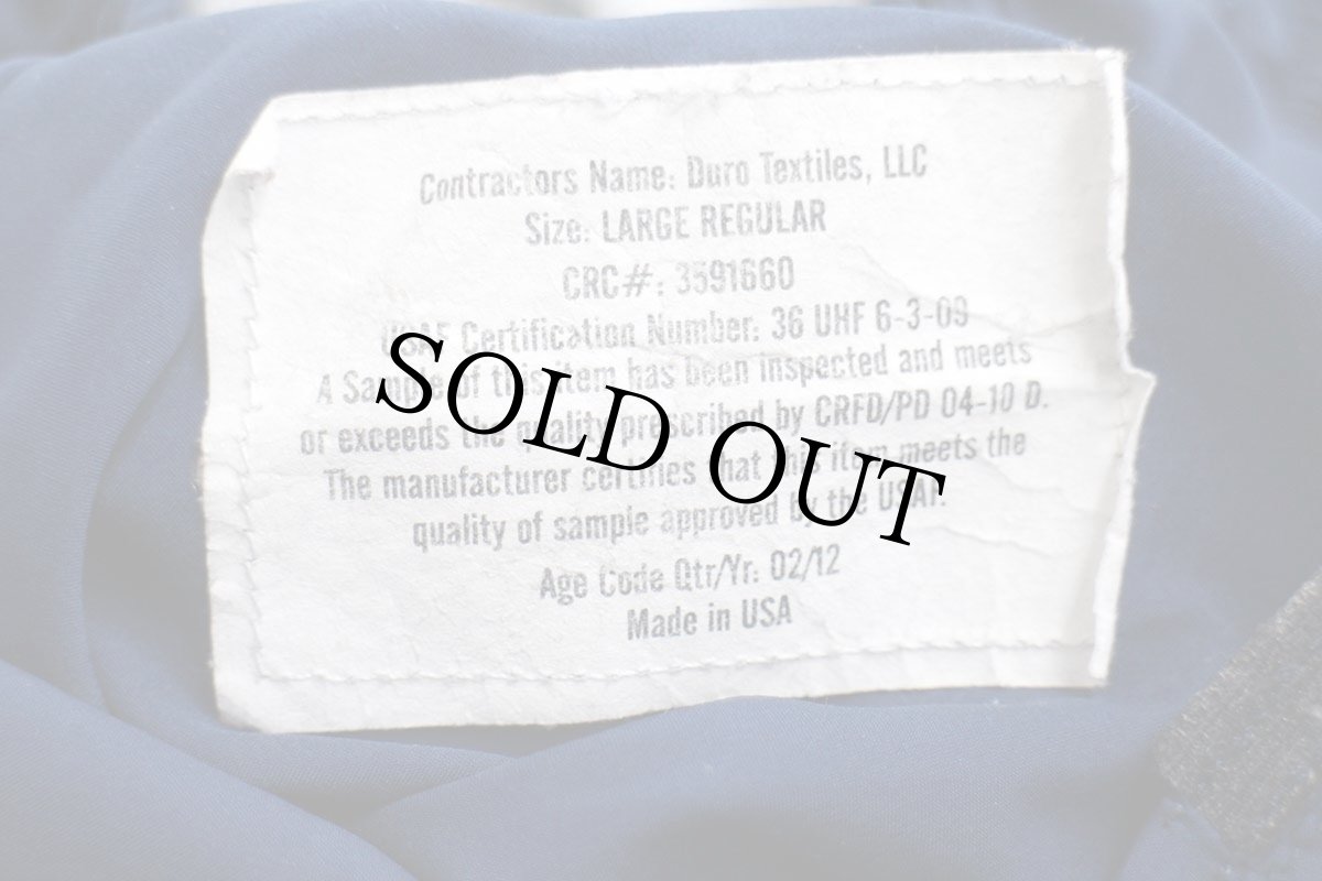 画像8: 12 USA製 米軍 U.S.AIR FORCE トレーニング ナイロンパンツ 紺 L/R★14 (8)