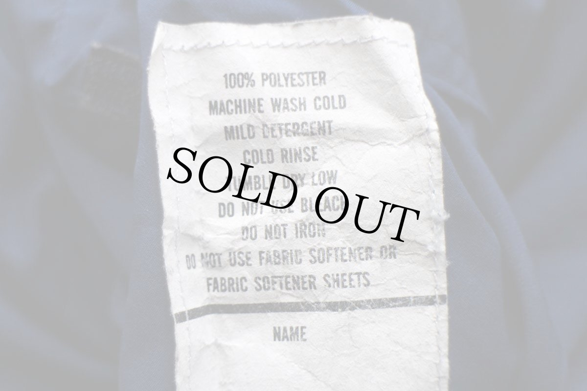 画像7: 12 USA製 米軍 U.S.AIR FORCE トレーニング ナイロンパンツ 紺 L/R★14 (7)