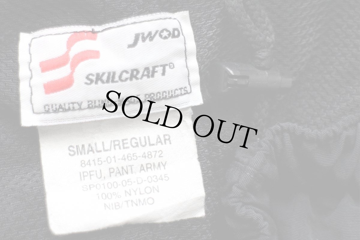 画像6: 00s 米軍 U.S.ARMY IPFU トレーニング ナイロンパンツ 黒 S/R★21 (6)