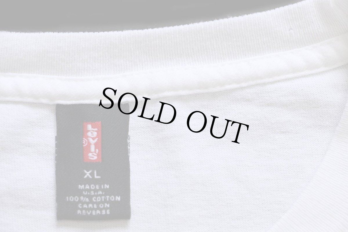 画像5: 00s USA製 Levi'sリーバイス AIR MOON SAFARI コットン バンドTシャツ 白 XL (5)