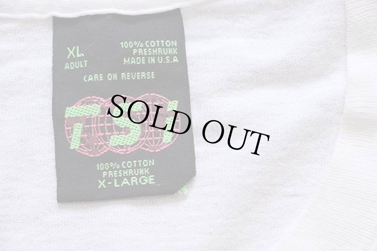 画像4: 90s USA製 Warner Bros LOONEY TUNES バッグスバニー ダフィーダック TENNESSEE Volunteers コットンTシャツ 白 XL (4)