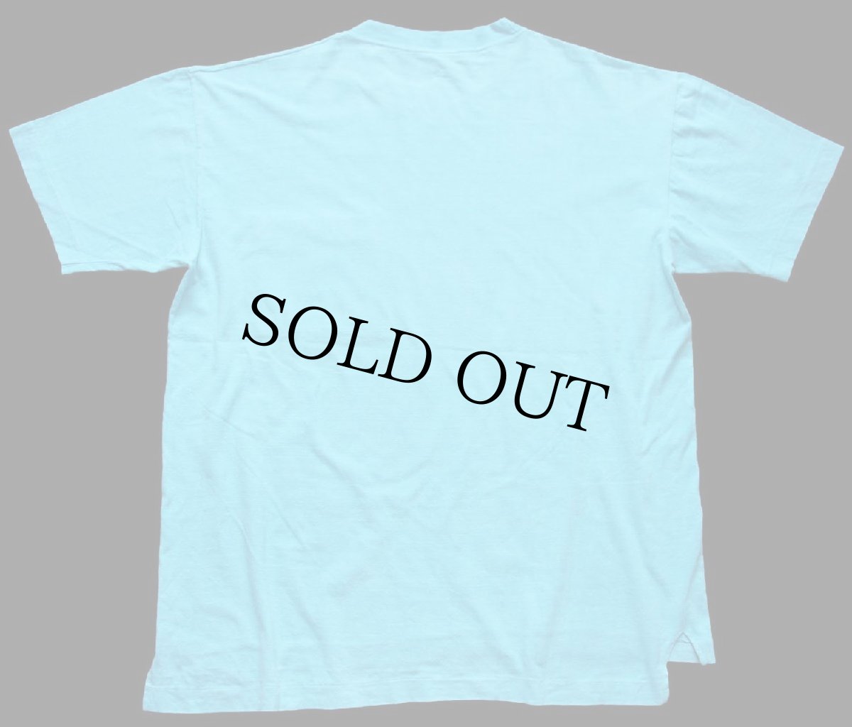 画像3: 80s Levi'sリーバイス 501 ロゴ オレンジタブ コットン ポケットTシャツ 水色 (3)