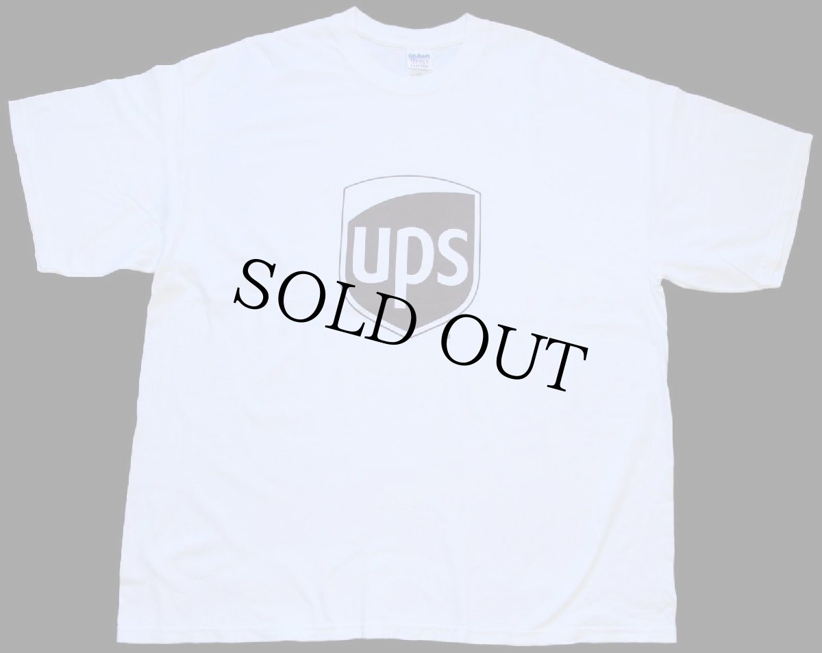 画像2: 00s UPS ビッグロゴ コットンTシャツ 白 XXL★特大 (2)