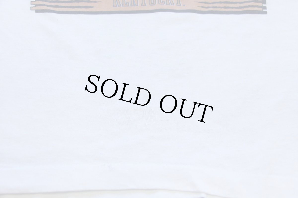 画像5: 90s USA製 GO FOR IT! WILDCATS UNIVERSITY OF KENTUCKY マスコット Tシャツ 白 XL (5)