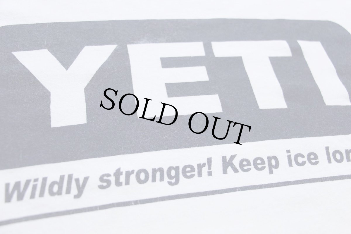 画像4: YETI ビッグロゴ コットンTシャツ 白 XL (4)