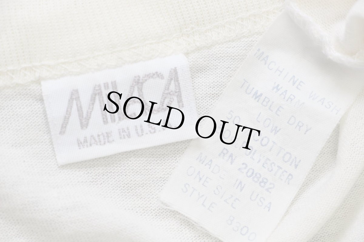 画像5: 80s USA製 MiLACA キャット 花柄 ぬいぐるみ バスケット アート Tシャツ ワンピース クリーム (5)