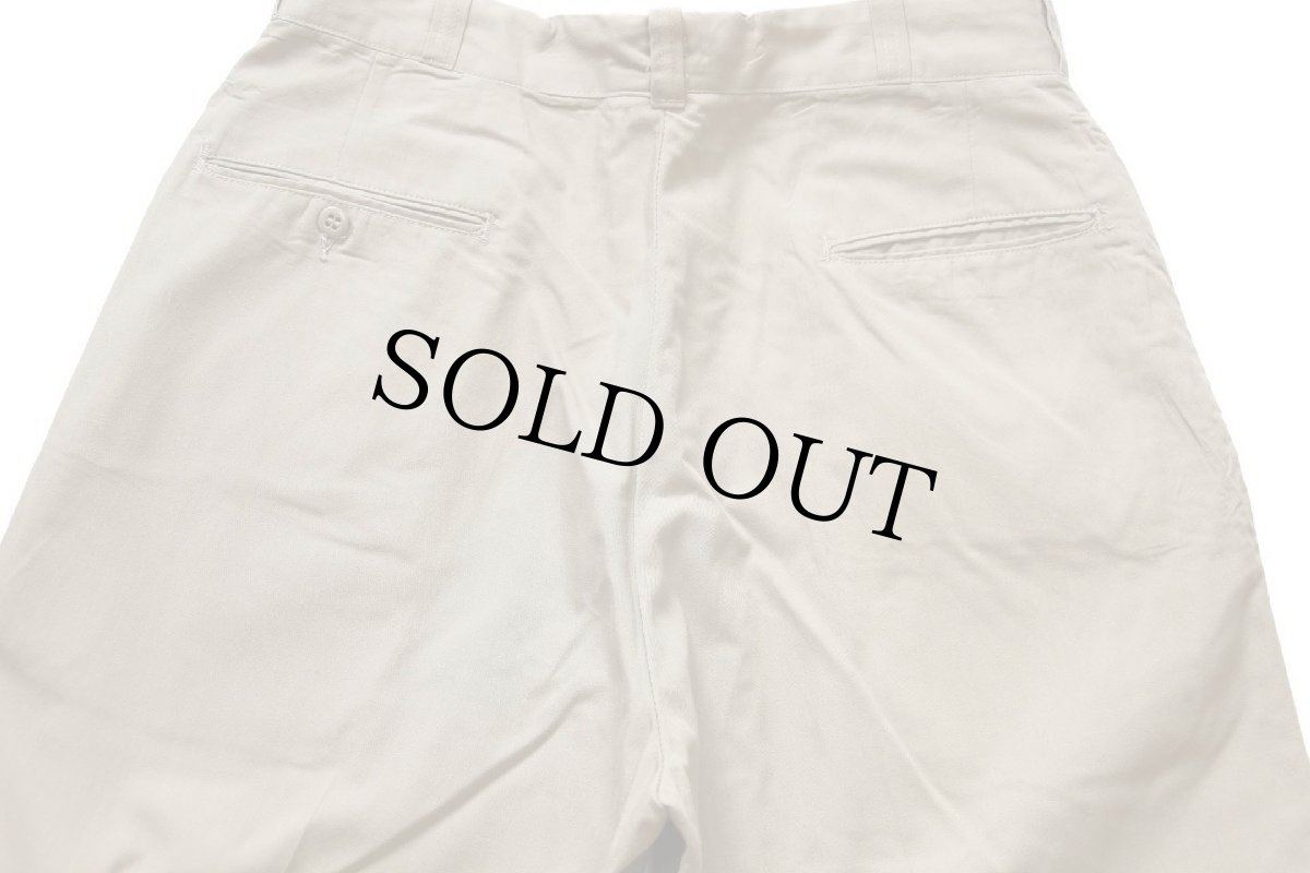 画像5: 60s 米軍 U.S.ARMY コットン×ポリエステル ツイル チノパン タン w32 L29★06 (5)