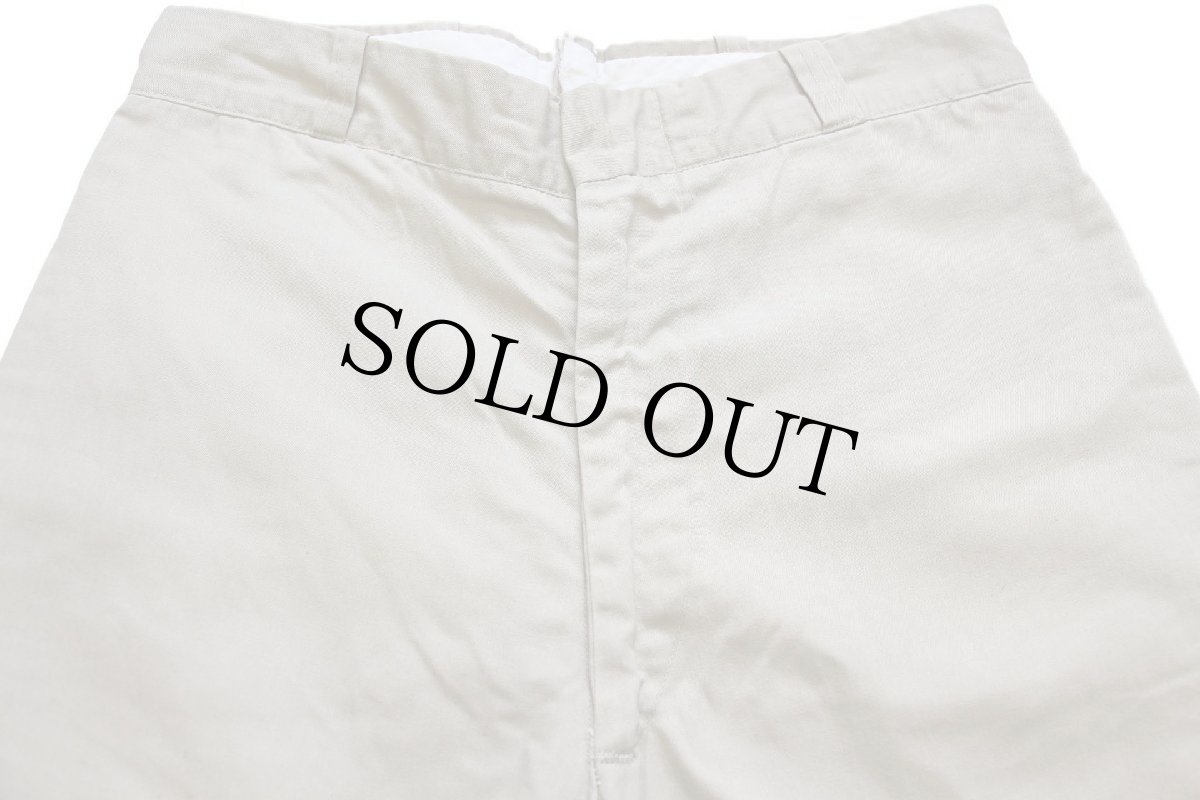 画像4: 60s 米軍 U.S.ARMY コットン×ポリエステル ツイル チノパン カスタム タン w30★16 (4)