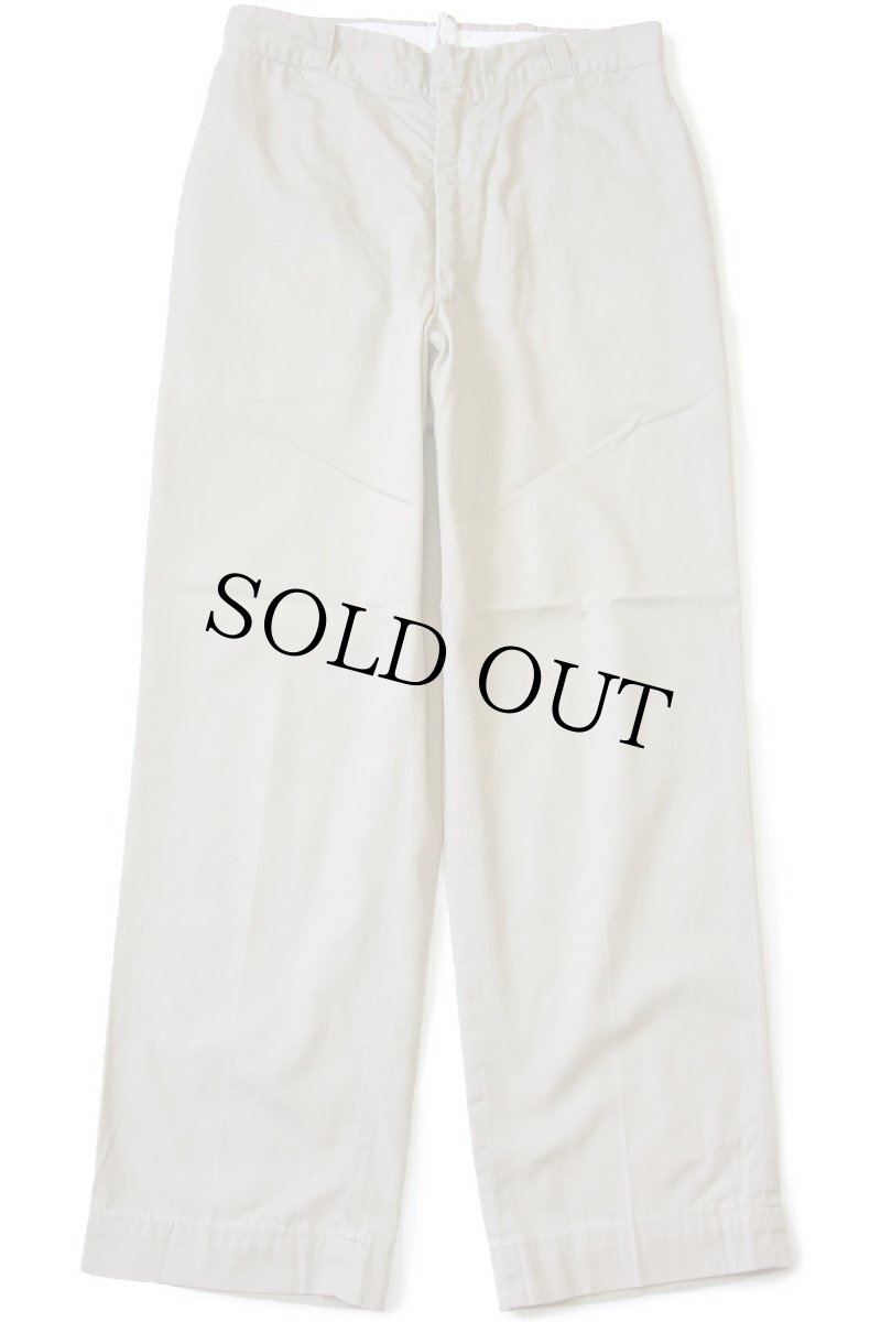 画像2: 60s 米軍 U.S.ARMY コットン×ポリエステル ツイル チノパン カスタム タン w30★16 (2)