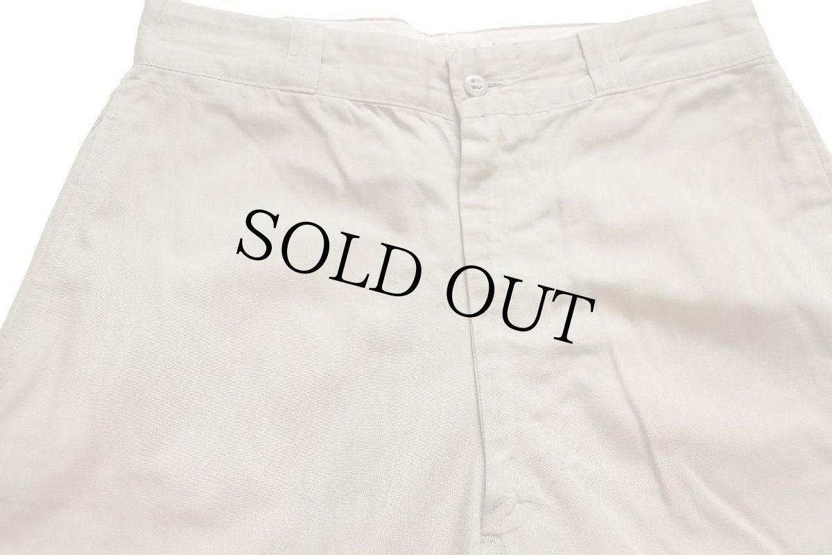 画像4: 60s 米軍 U.S.ARMY コットン×ポリエステル ツイル チノパン タン w30 L29★11 (4)