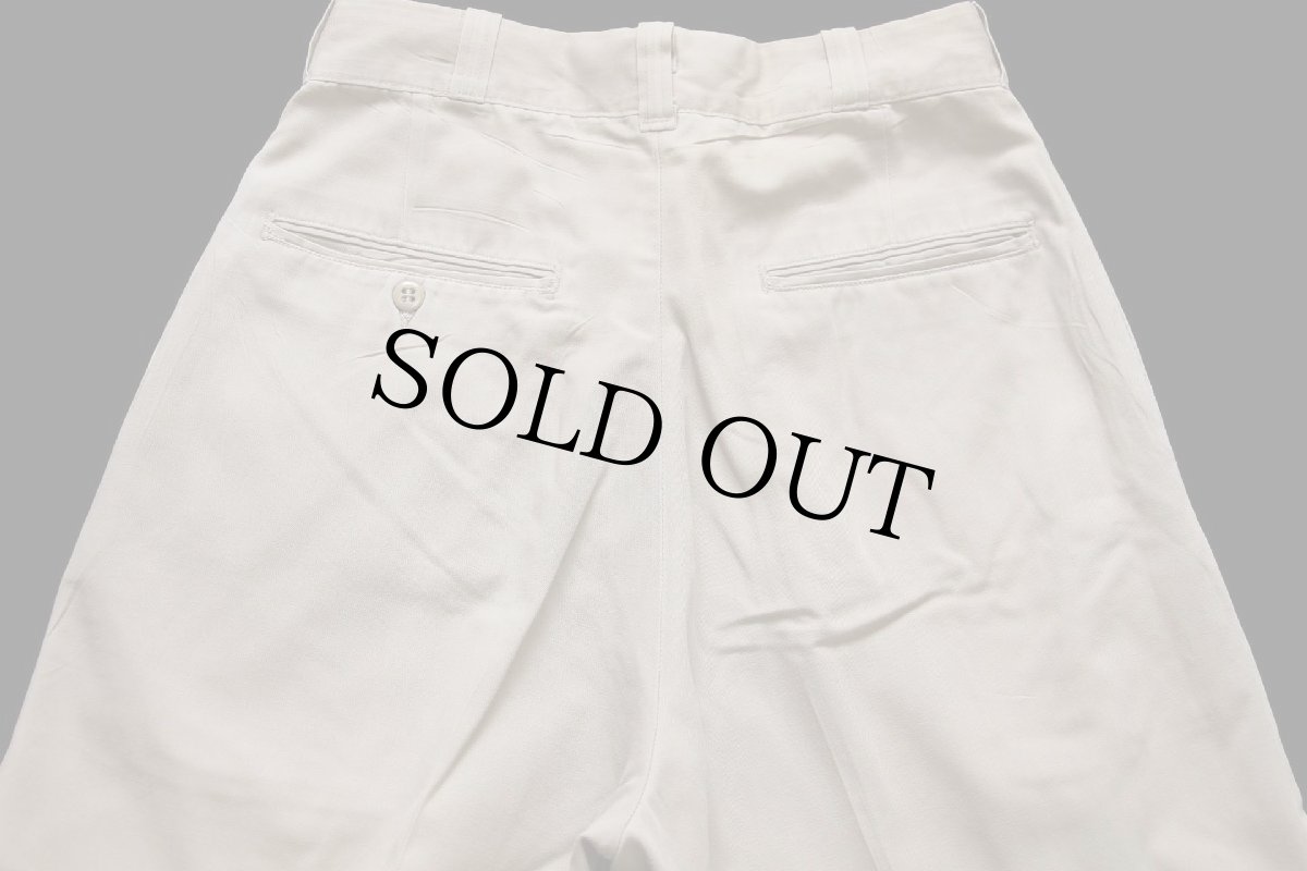 画像5: 60s 米軍 U.S.ARMY コットン×ポリエステル ツイル チノパン タン w28 L31★02 (5)