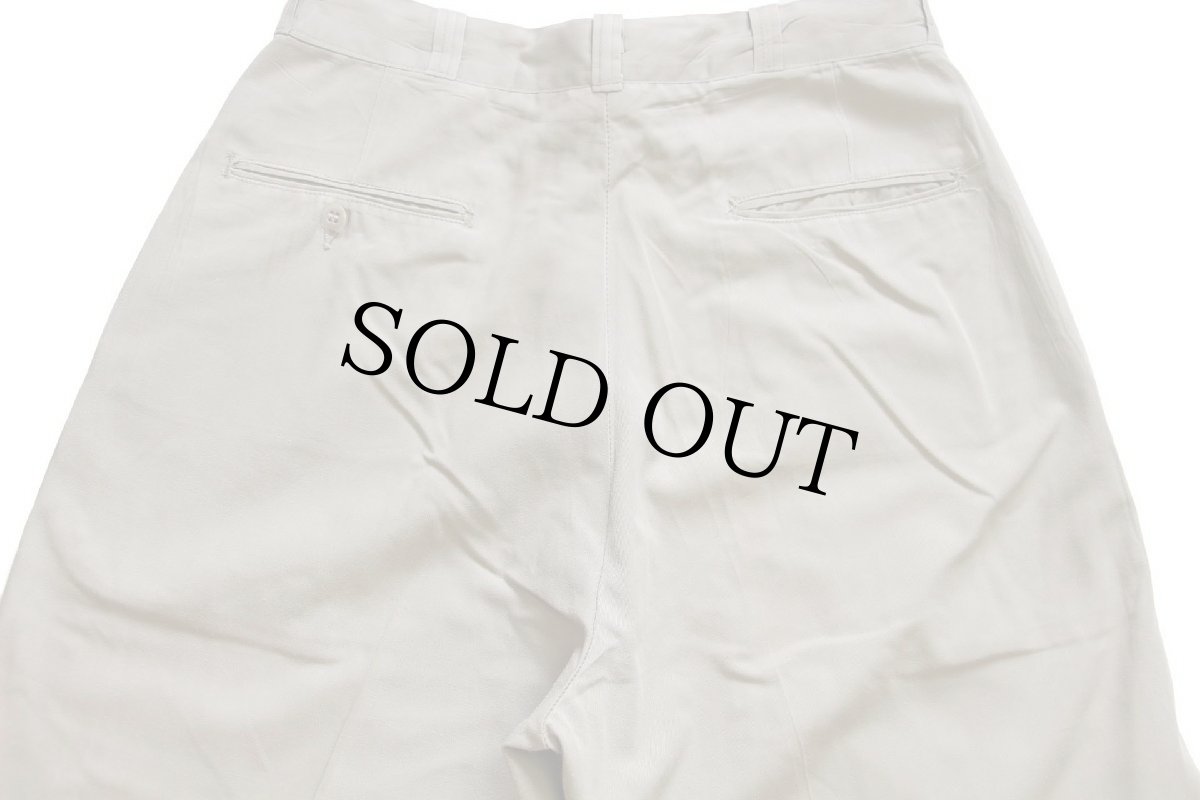 画像5: 60s 米軍 U.S.ARMY コットン×ポリエステル ツイル チノパン タン w30★09 (5)