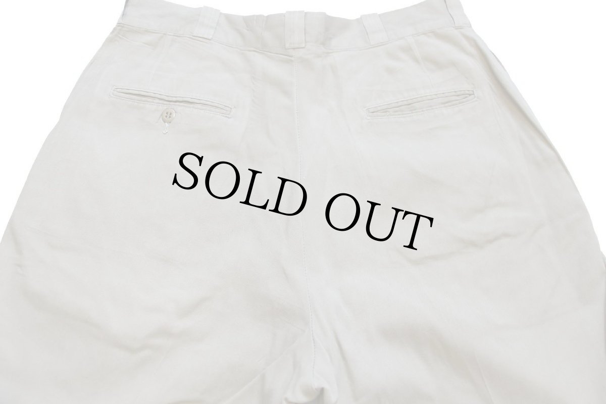 画像5: 60s 米軍 U.S.ARMY コットン×ポリエステル ツイル チノパン タン w32★15 (5)