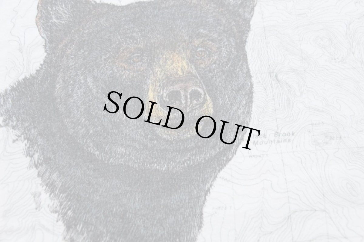 画像4: 90s USA製 L.L.BEAN FREEPORT,MAINE ベア 地形図 コットンTシャツ 白 XXL★特大 (4)