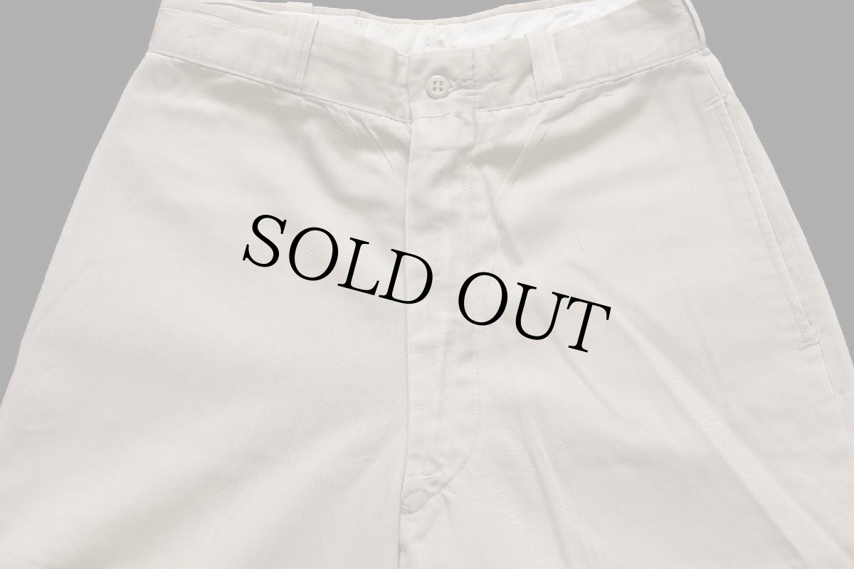 画像4: 60s 米軍 U.S.ARMY コットン×ポリエステル ツイル チノパン タン w28 L31★02 (4)