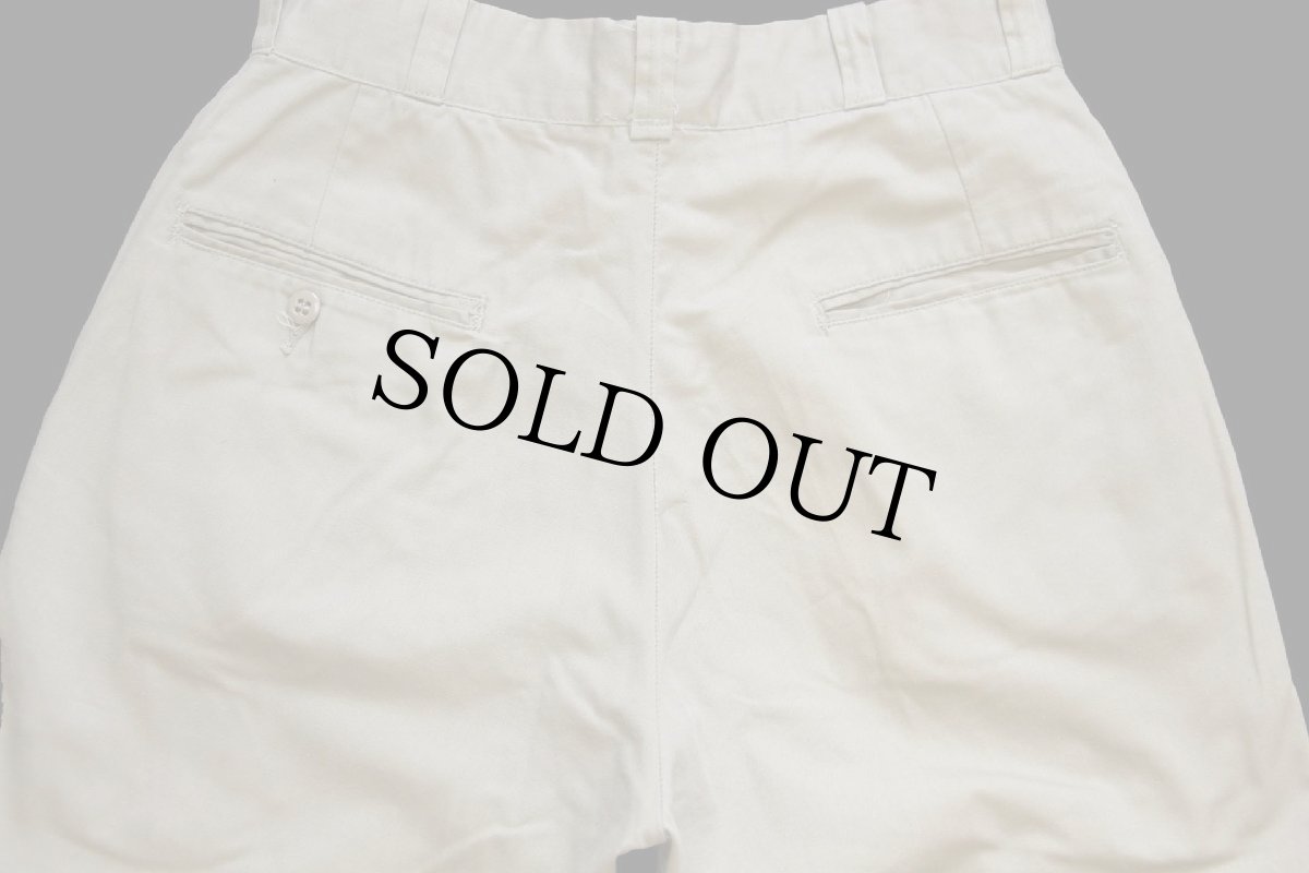 画像5: 70s 米軍 U.S.ARMY コットン×ポリエステル ツイル チノパン タン w28 L29★12 (5)