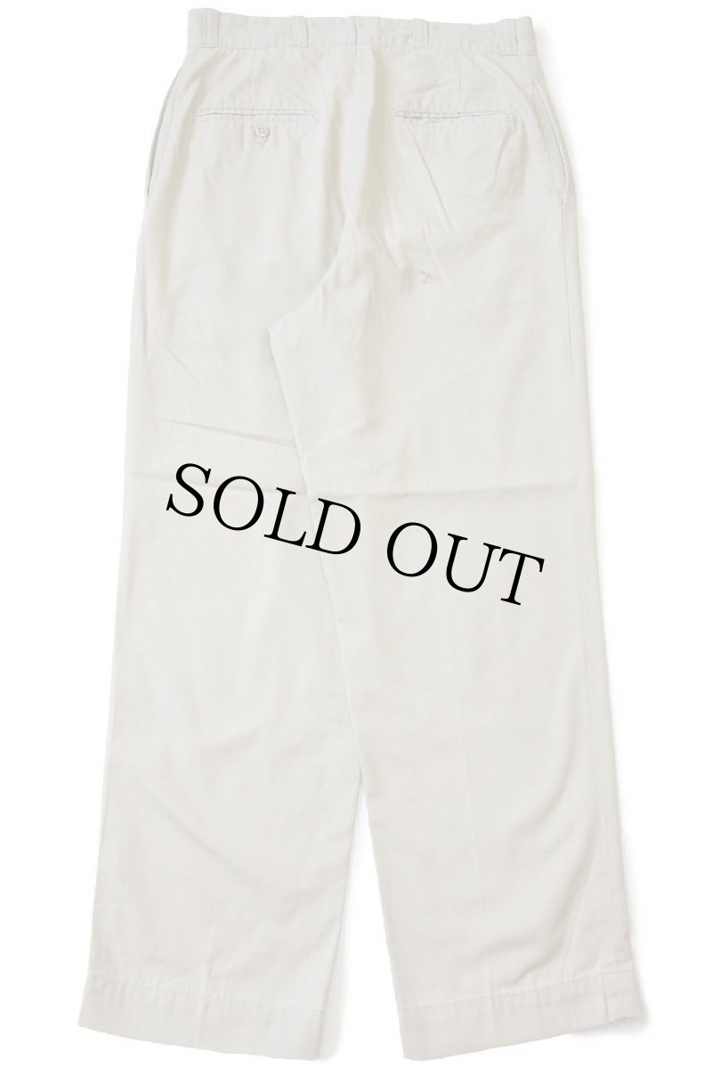 画像3: 60s 米軍 U.S.ARMY コットン×ポリエステル ツイル チノパン カスタム タン w30★16 (3)