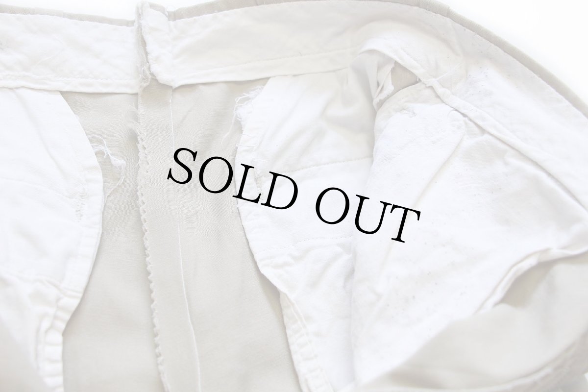 画像7: 60s 米軍 U.S.ARMY コットン×ポリエステル ツイル チノパン カスタム タン w30★16 (7)