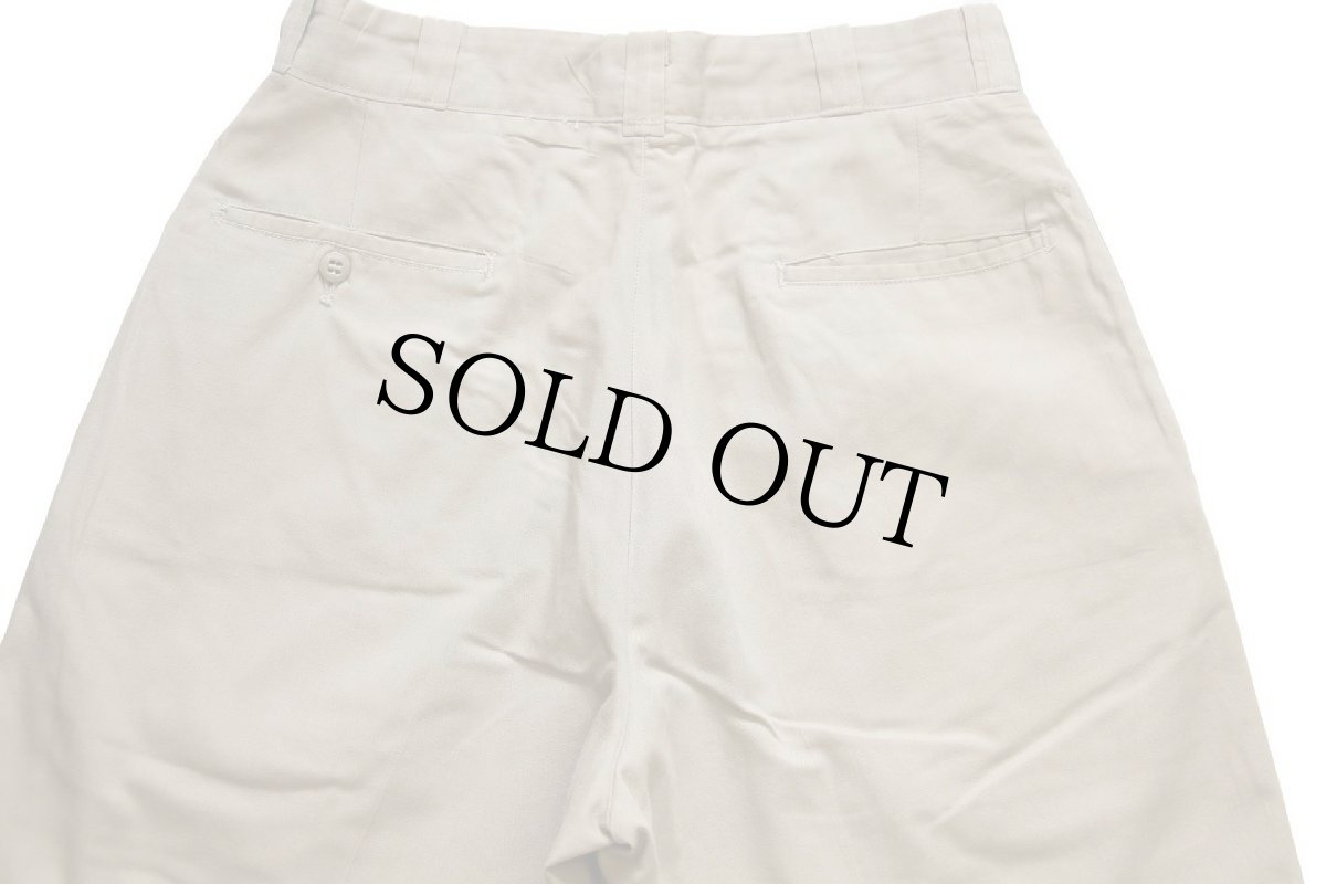 画像5: 60s 米軍 U.S.ARMY コットン×ポリエステル ツイル チノパン タン w30 L29★11 (5)