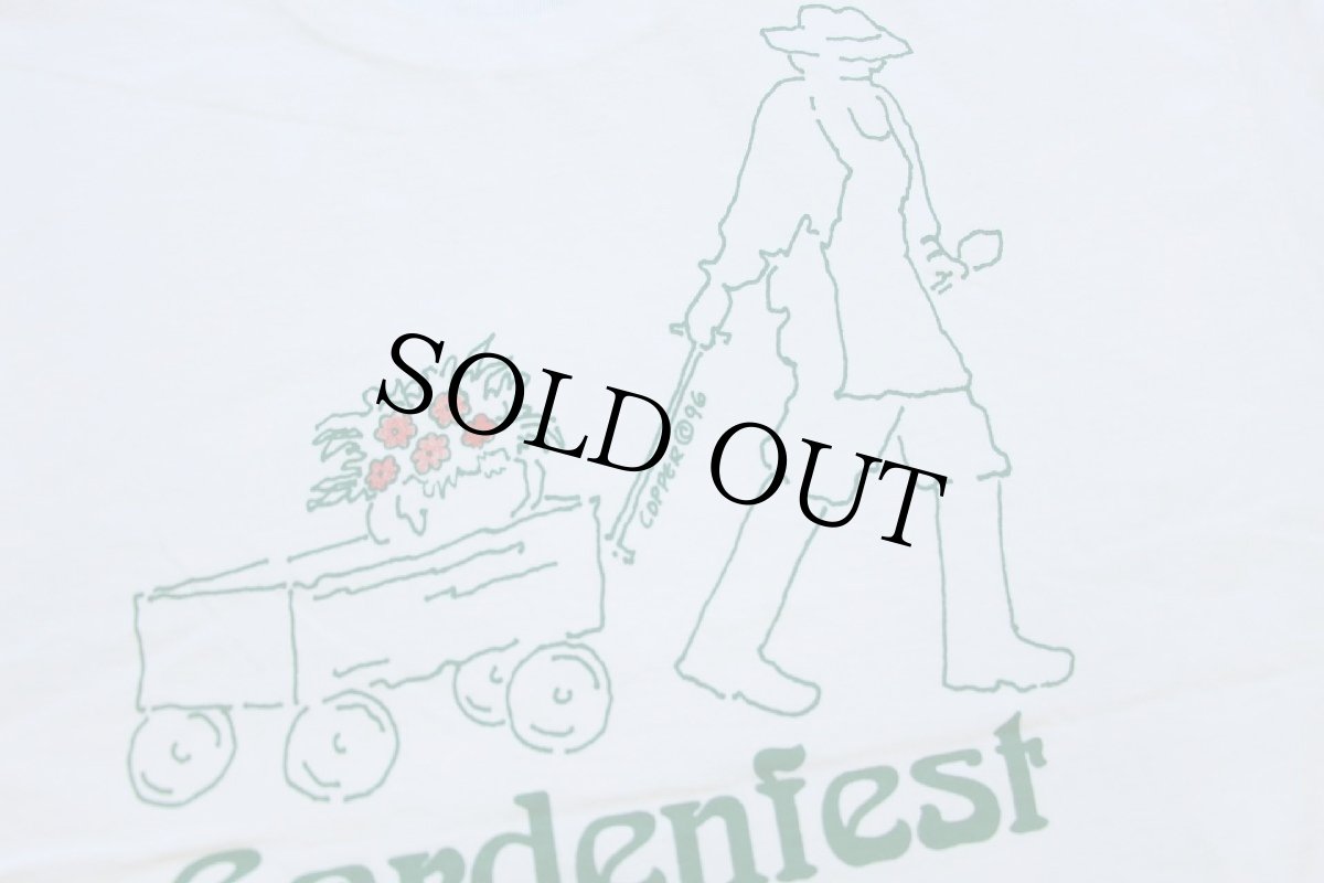 画像4: 90s USA製 Hanes Gardenfest COPPER アート コットンTシャツ 生成り XL (4)