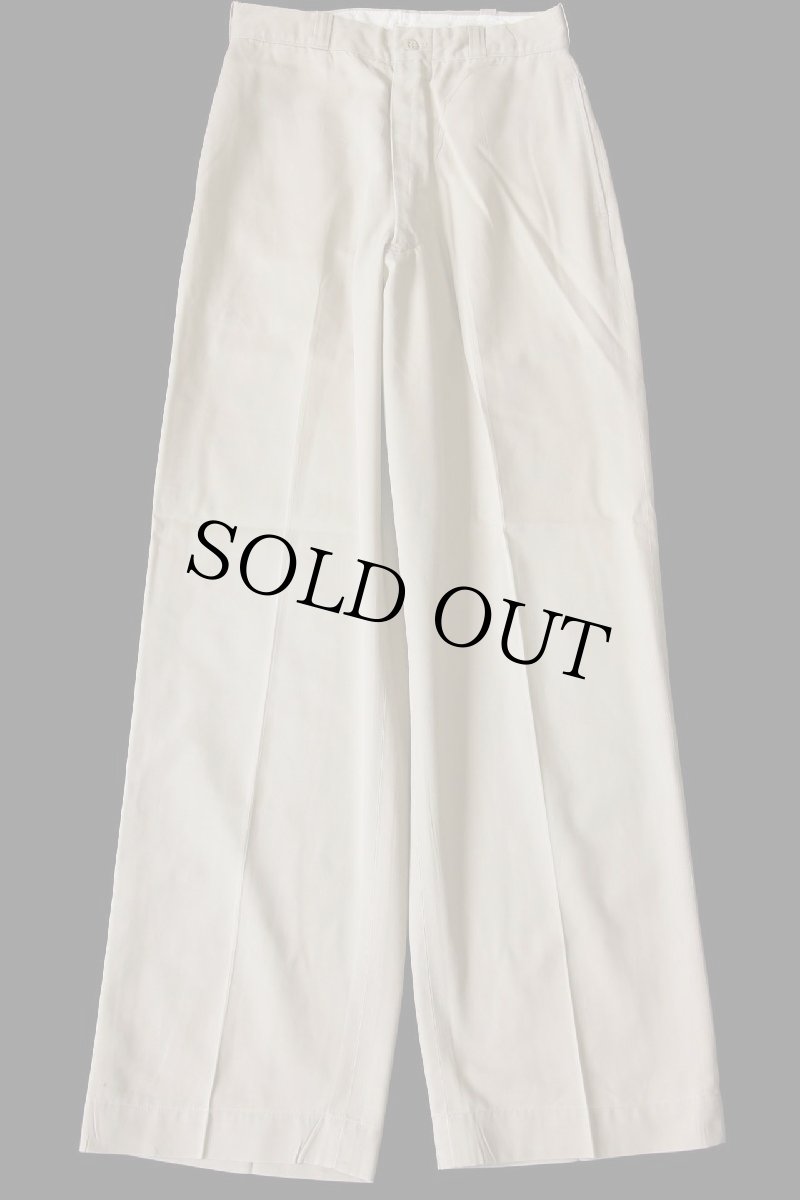 画像2: 60s 米軍 U.S.ARMY コットン×ポリエステル ツイル チノパン タン w28 L31★02 (2)