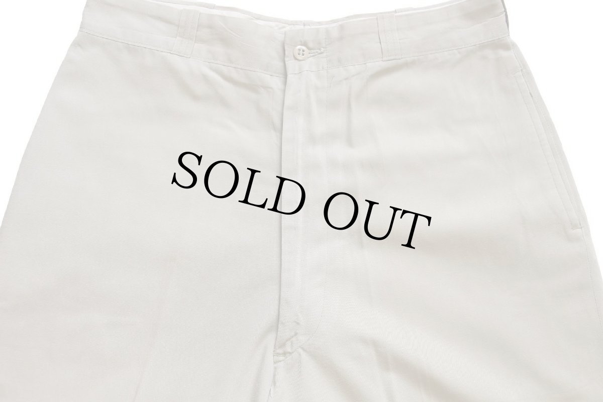 画像4: 60s 米軍 U.S.ARMY コットン×ポリエステル ツイル チノパン タン w30★09 (4)